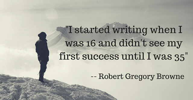 Refusing to Give Up as a Formula For Success, with Robert Gregory Browne